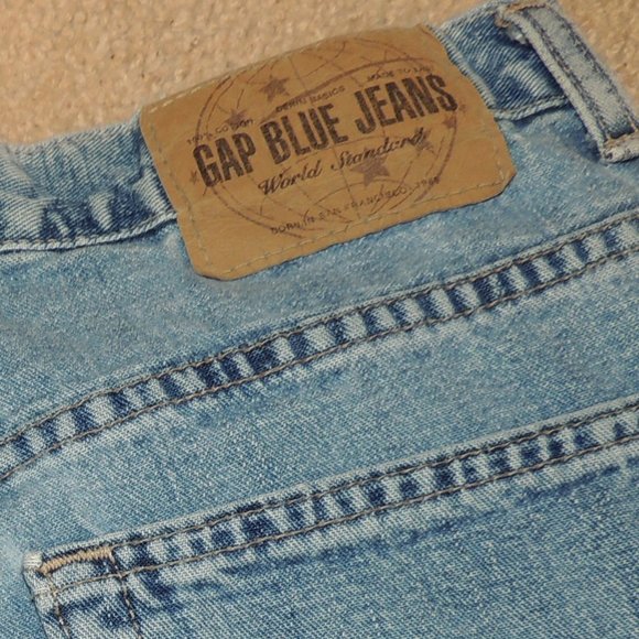 Vintage 90's GAP Button Fly Loose Fit Straight Leg Jeans - Picture 7 of 9